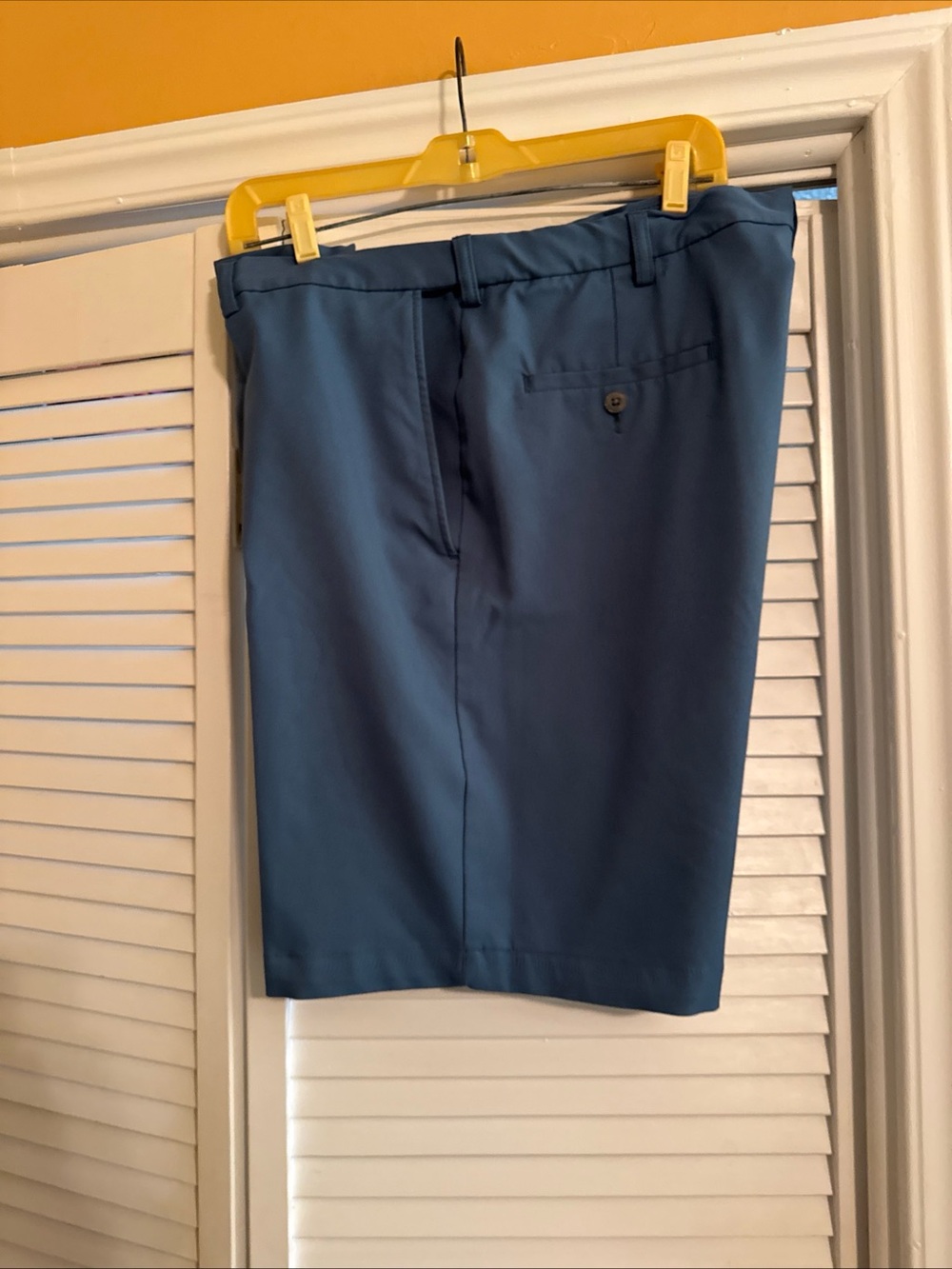 Haggar Slate Blue Flat-Front Men's Shorts